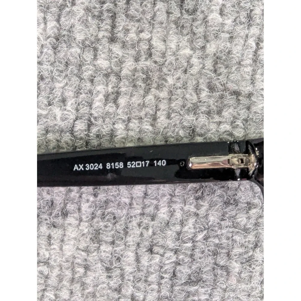 Armani Exchange AX3024 8158 Black Cat frames only with generic Case 52-17-140
